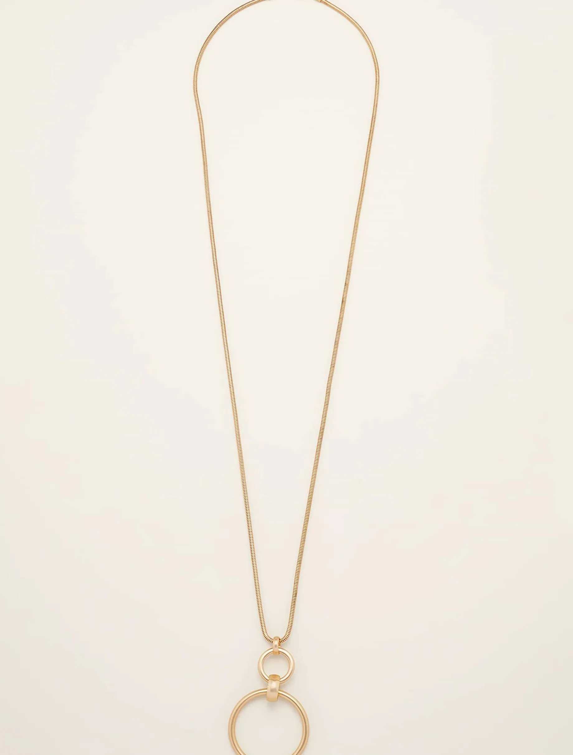 Vallie Matte Hoop Pendant