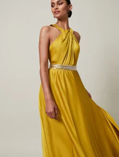 Vanessa Beaded Belt Maxi Dress