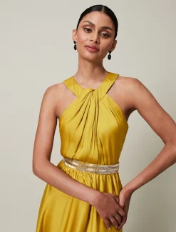 Vanessa Beaded Belt Maxi Dress
