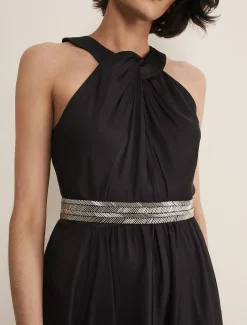 Vanessa Beaded Belt Maxi Dress