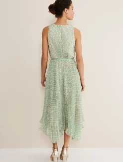 Vanya Pleated Sunray Dress