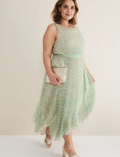 Vanya Pleated Sunray Dress