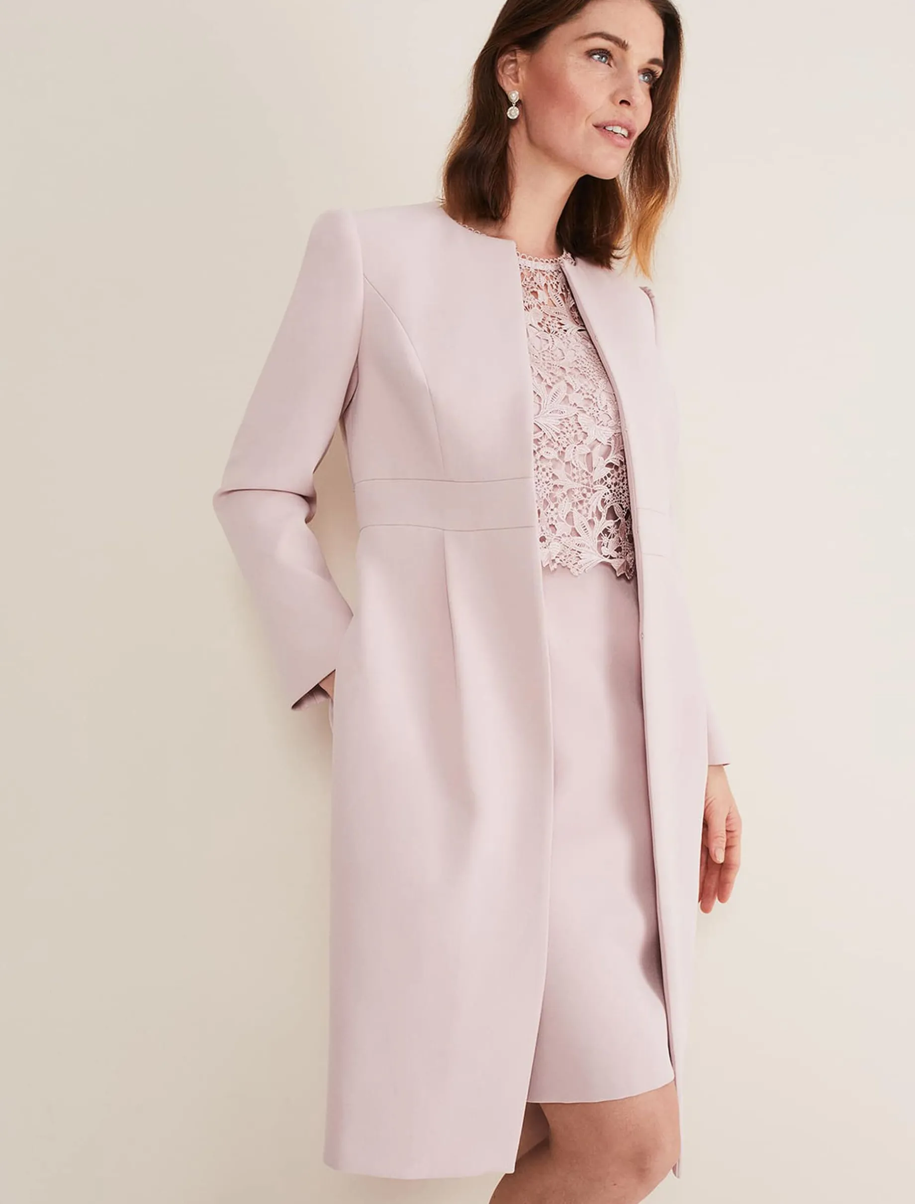Venita Bow Long Jacket