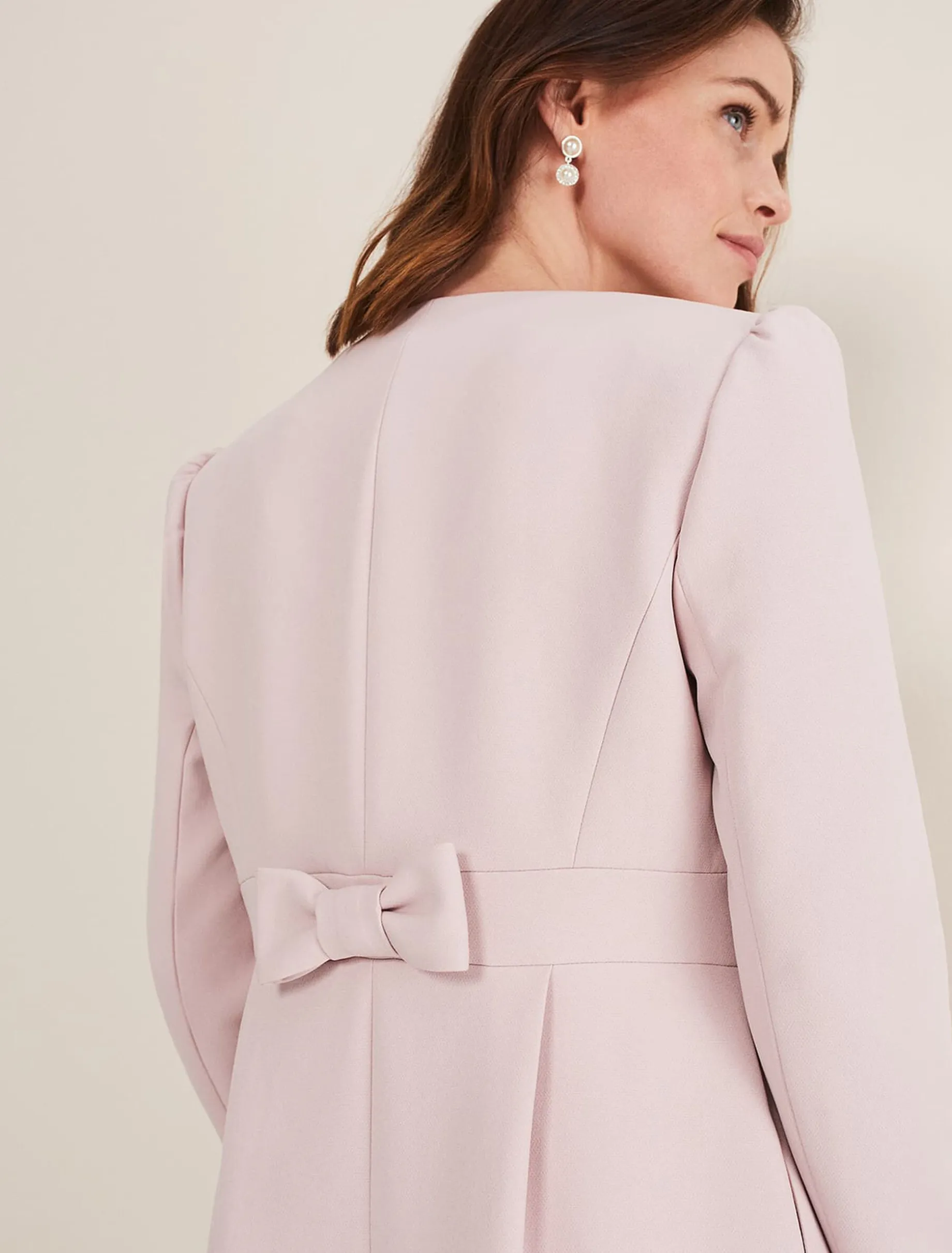 Venita Bow Long Jacket