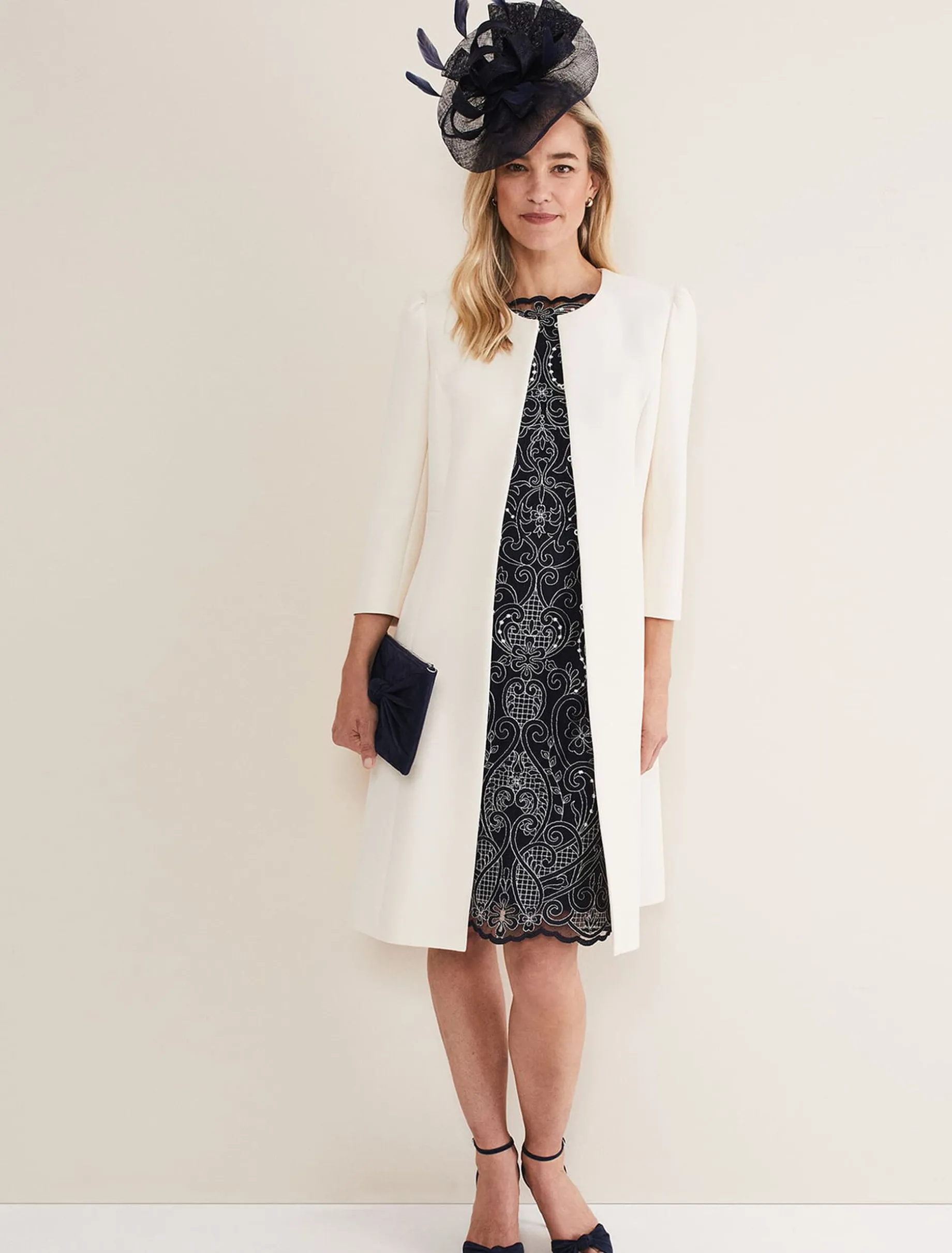 Venita Bow Long Jacket