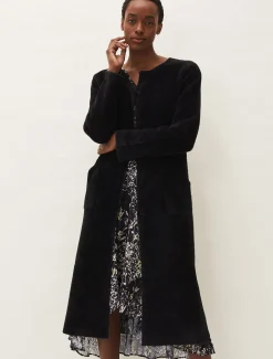 Vicki Fluffy Split Side Coat