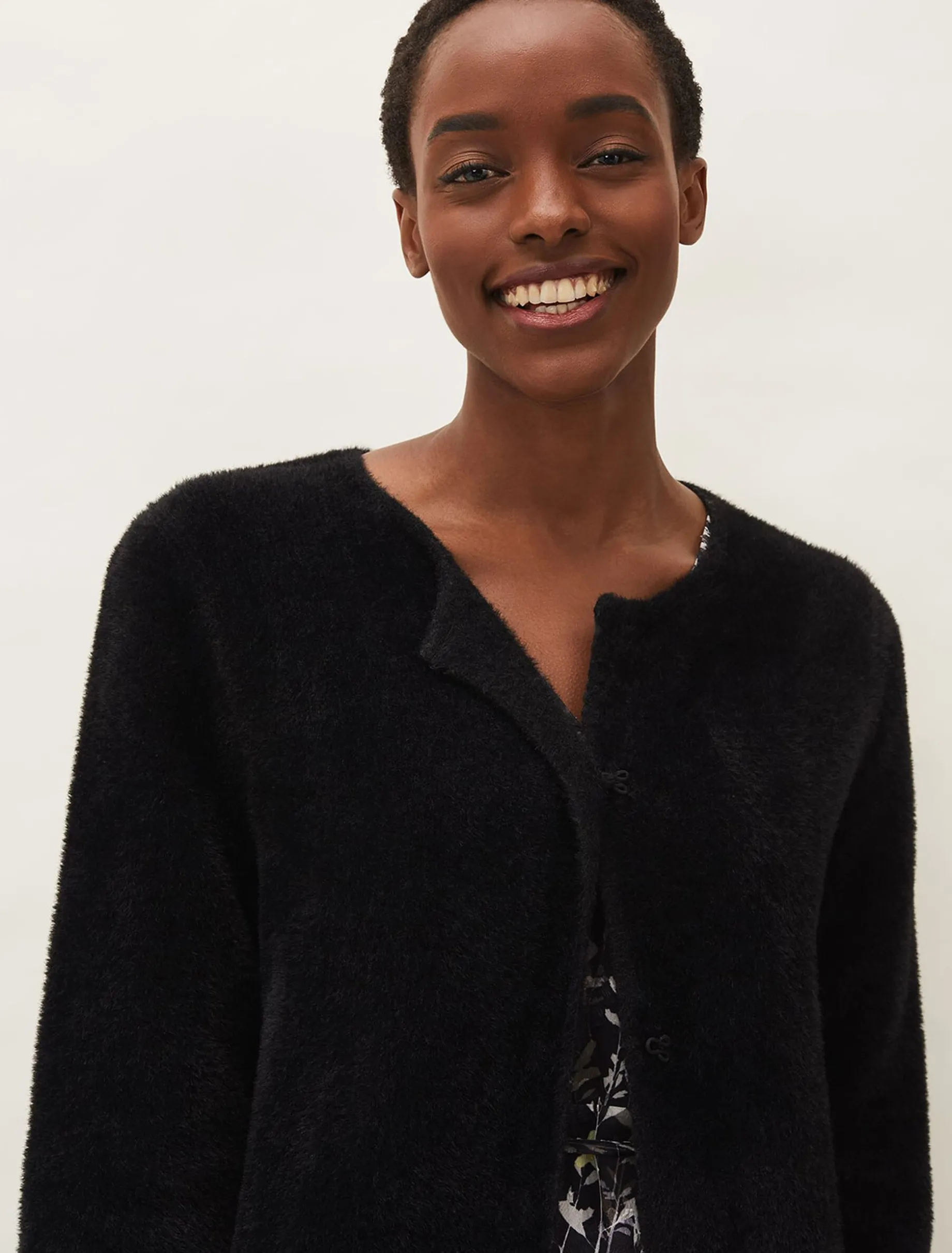 Vicki Fluffy Split Side Coat