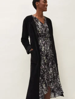 Vicki Fluffy Split Side Coat