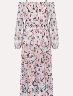 Vicky Off Shoulder Printed Dress