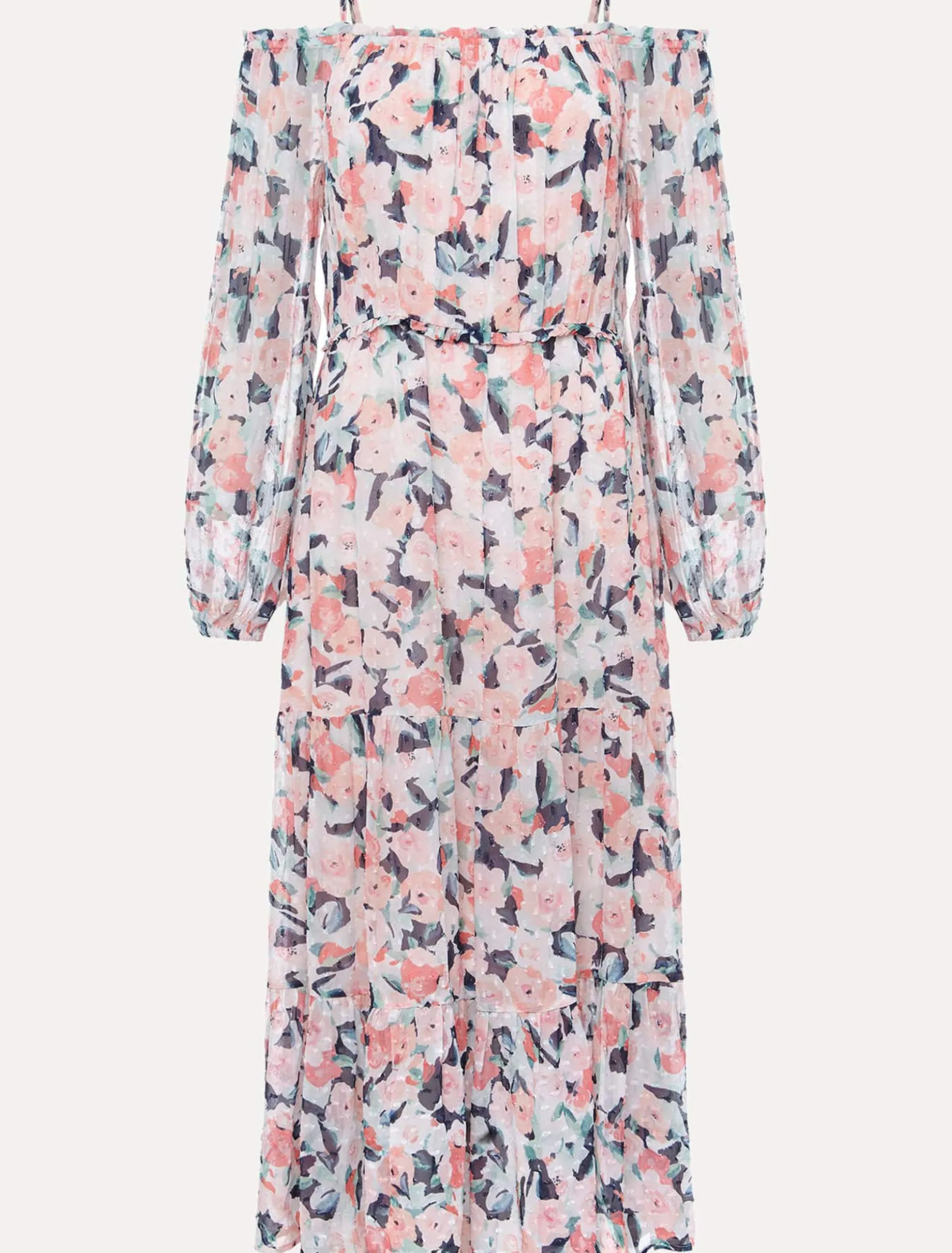 Vicky Off Shoulder Printed Dress