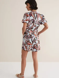 Vivian Linen Print Playsuit