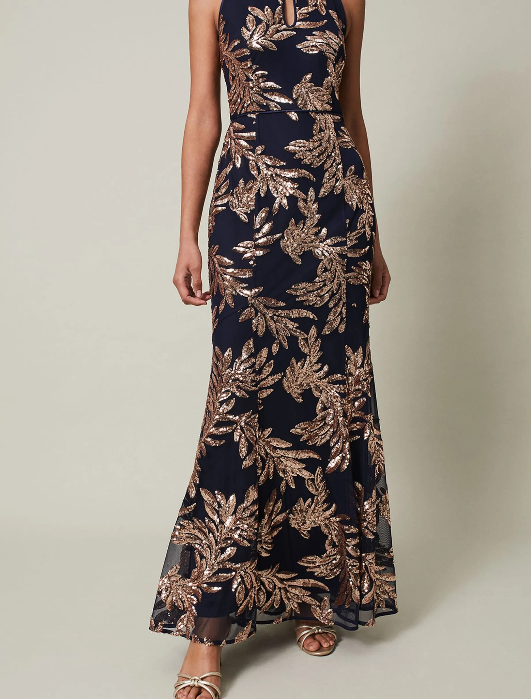 Viviana Sequin Maxi Dress