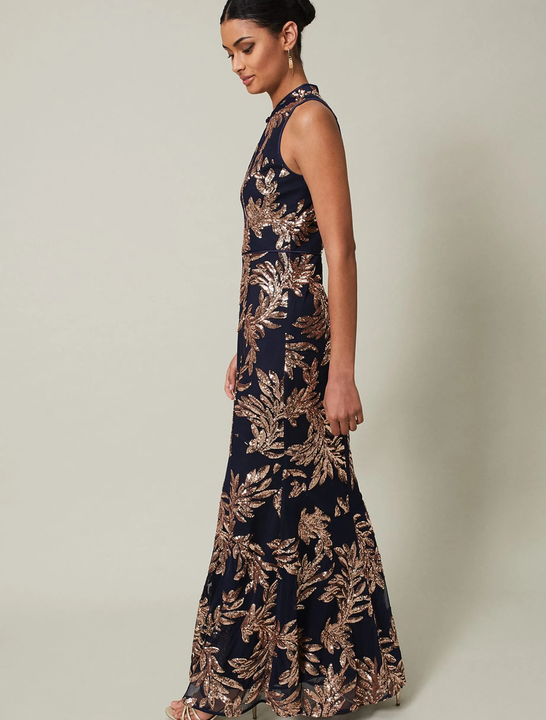 Viviana Sequin Maxi Dress
