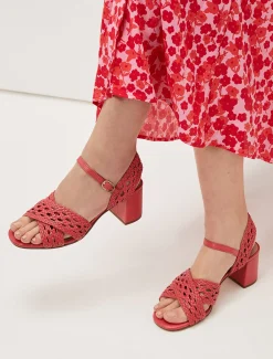 Weave Heeled Sandal