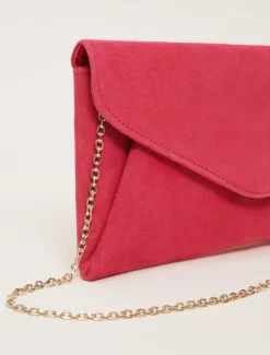 Wendie Suede Clutch Bag