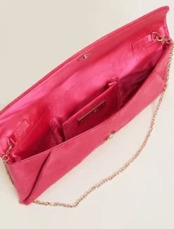 Wendie Suede Clutch Bag