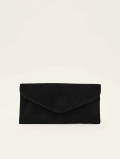 Wendie Suede Envelope Clutch Bag
