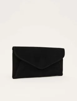 Wendie Suede Envelope Clutch Bag