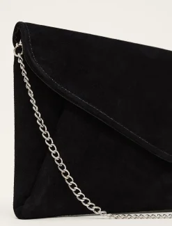 Wendie Suede Envelope Clutch Bag