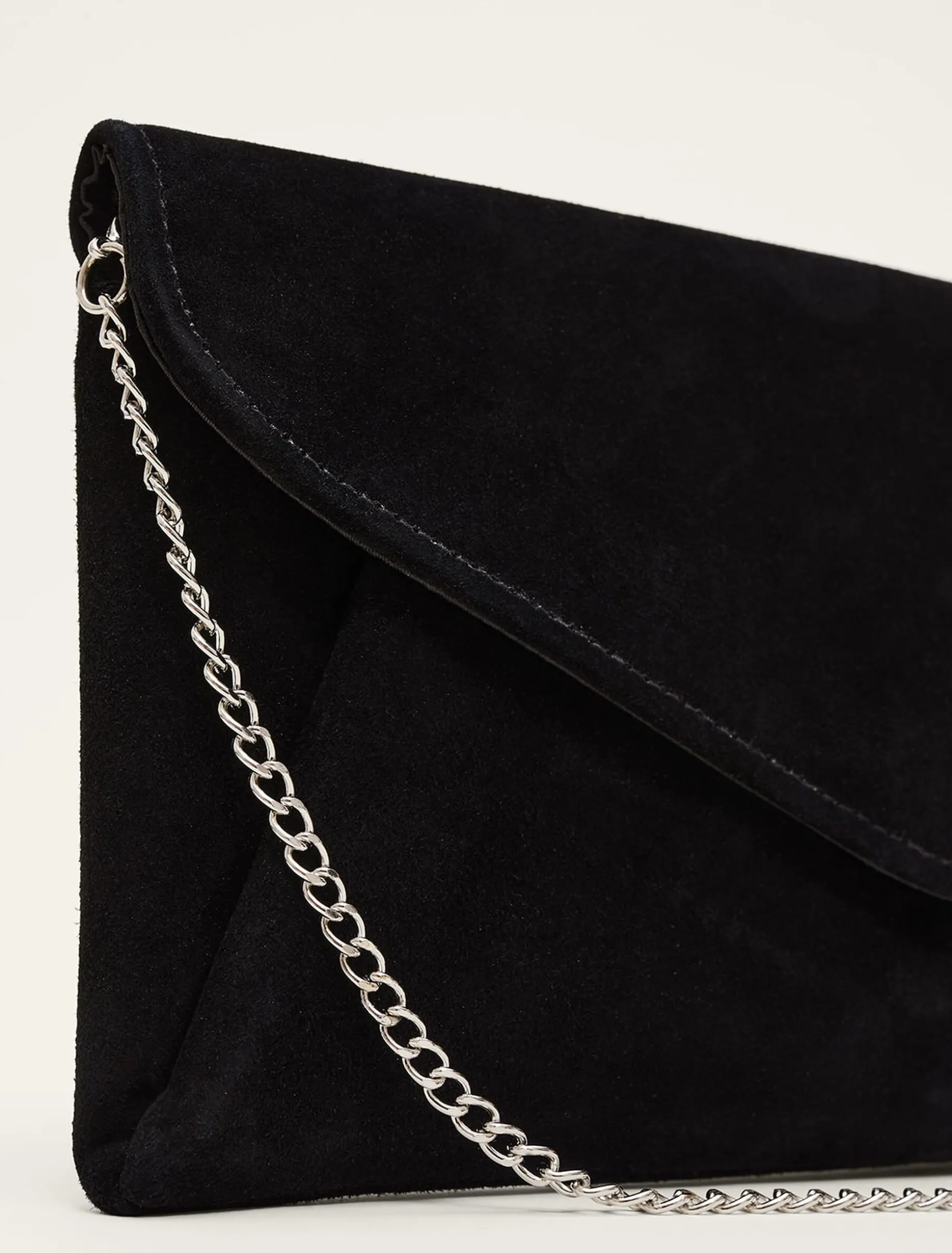 Wendie Suede Envelope Clutch Bag