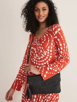Woven Cross Body Bag