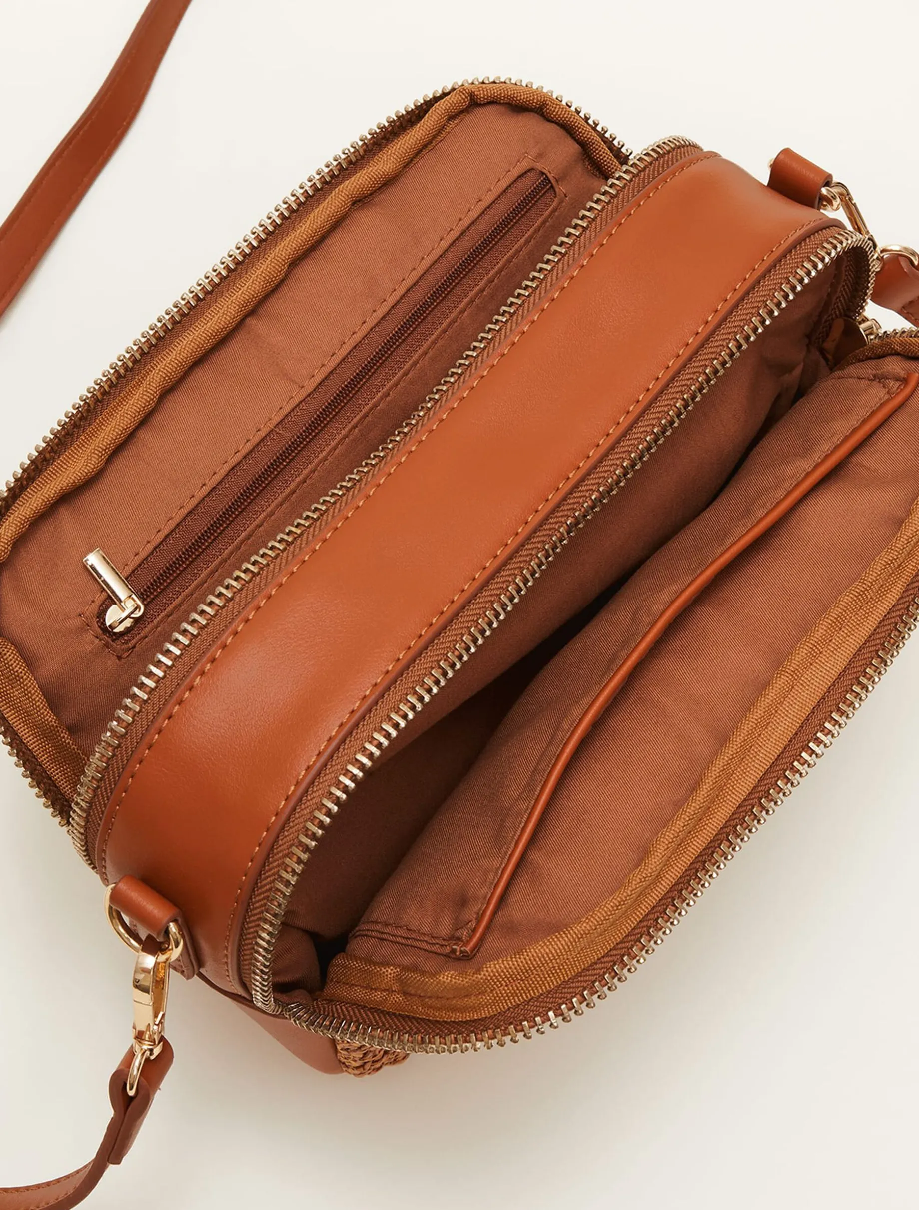 Woven Cross Body Bag