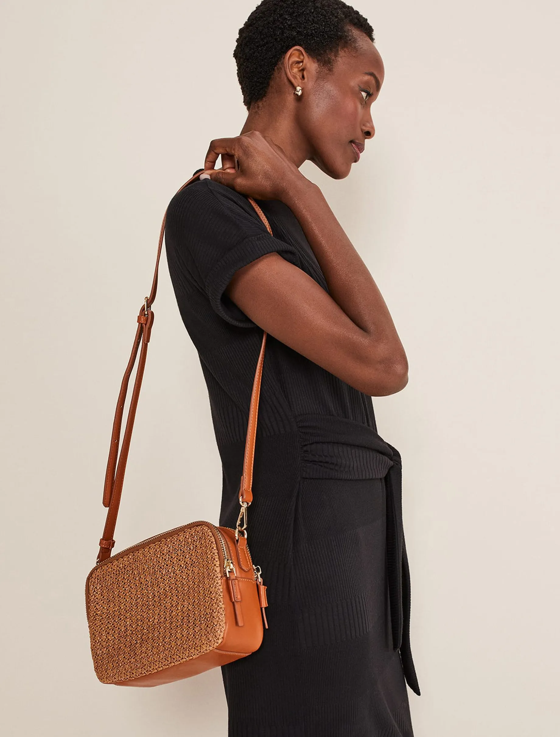 Woven Cross Body Bag