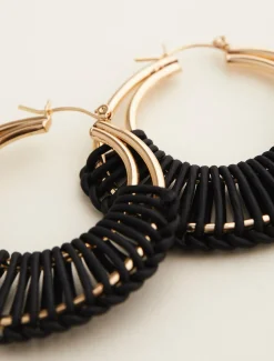 Woven Hoop Earrings
