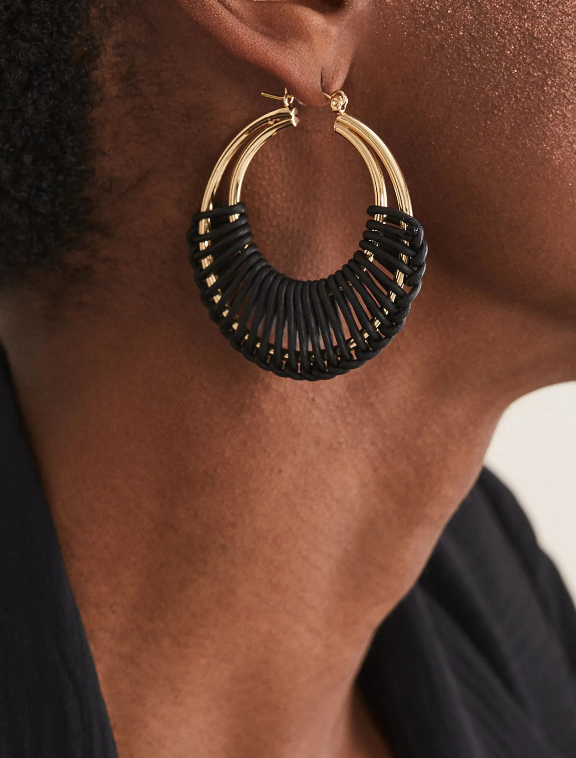 Woven Hoop Earrings