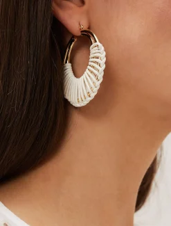 Woven Hoop Earrings
