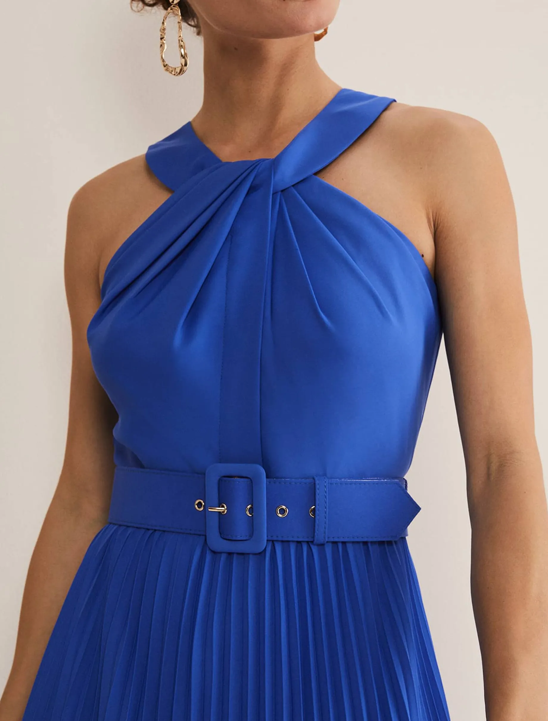 Yas Twist Neck Dress