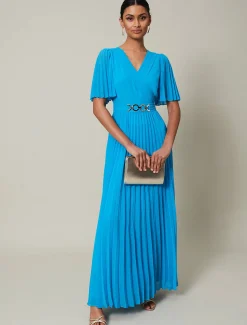 Yasmina Pleated Maxi Dress