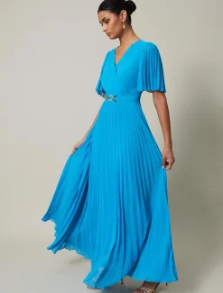 Yasmina Pleated Maxi Dress