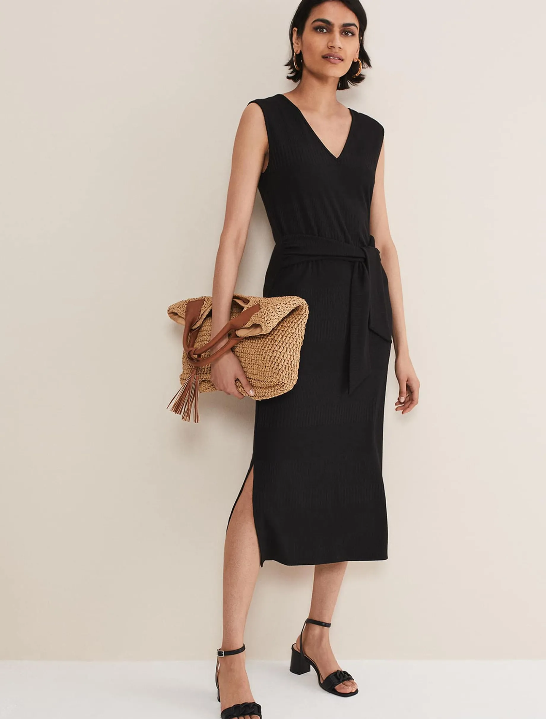 Yazmina Jersey Sleeveless Midi Dress