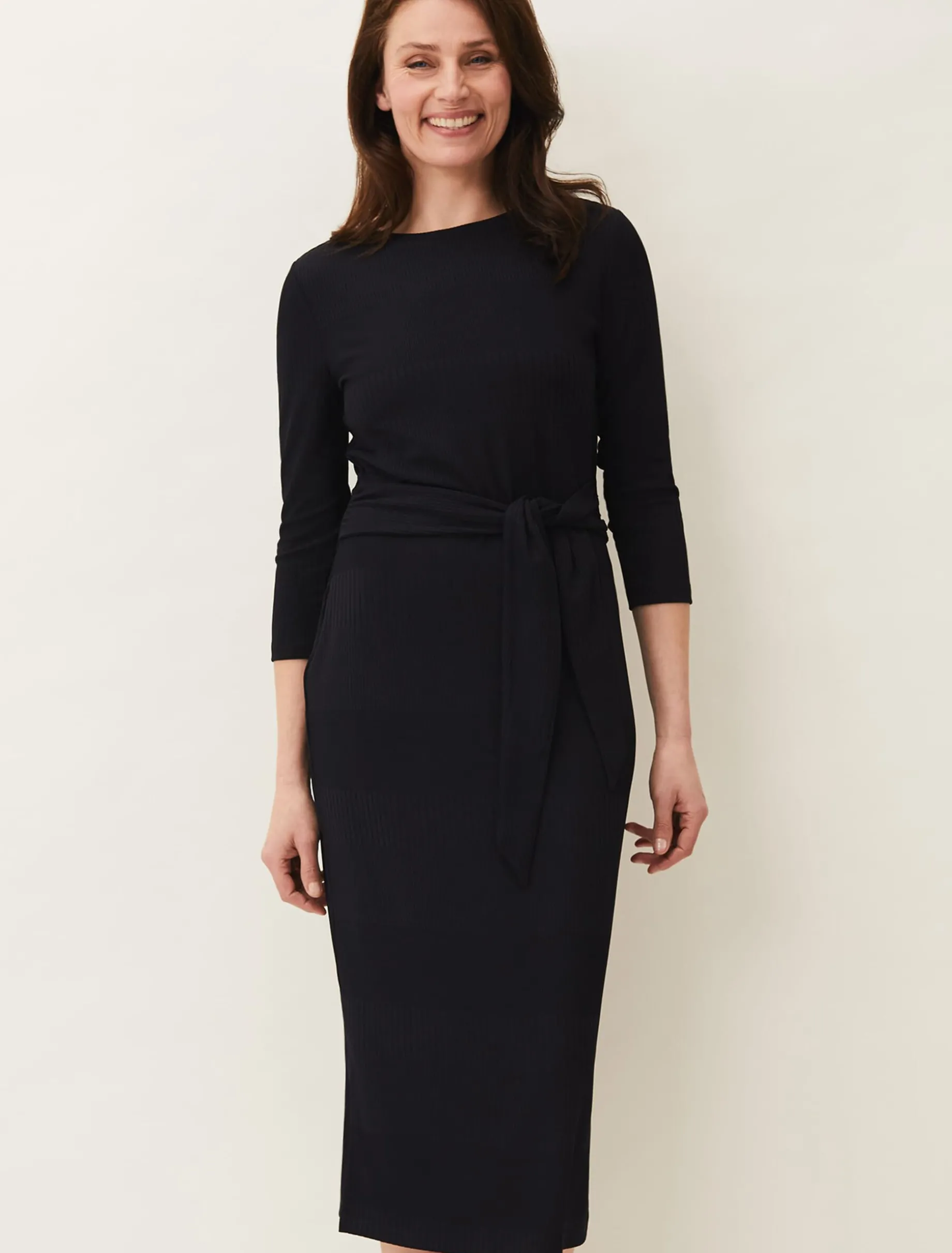 Yazmina Long Sleeve Ribbed Dress