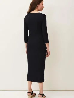 Yazmina Long Sleeve Ribbed Dress