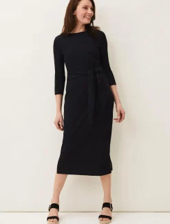 Yazmina Long Sleeve Ribbed Dress
