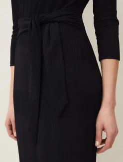 Yazmina Long Sleeve Ribbed Dress