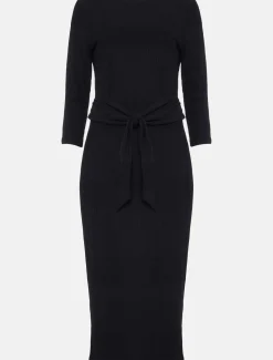 Yazmina Long Sleeve Ribbed Dress
