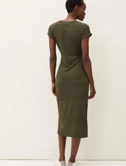 Yazmina Ribbed Jersey Midi Dress