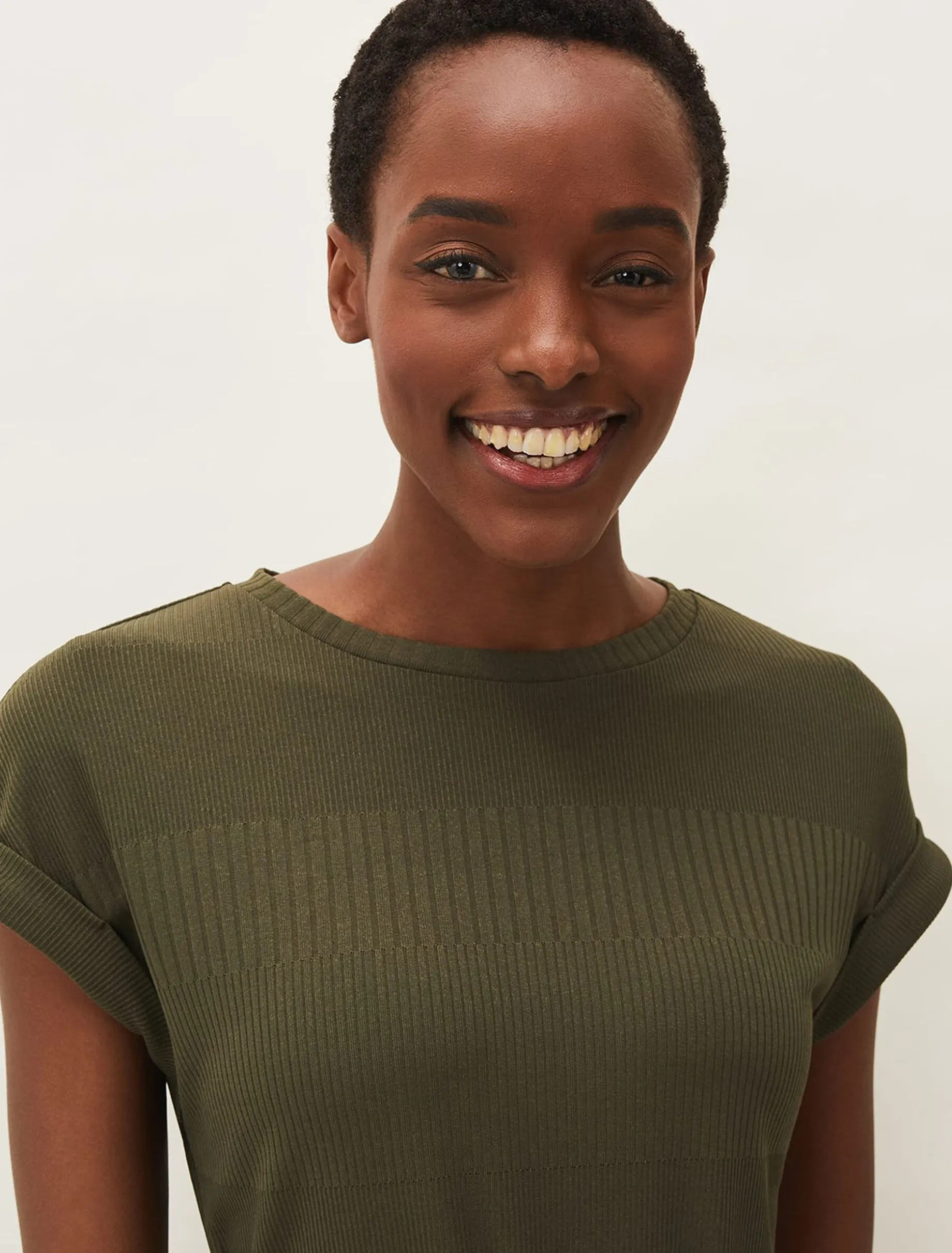 Yazmina Ribbed Jersey Midi Dress