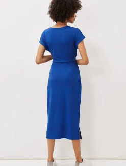 Yazmina Tie Waist Jersey Midi Dress