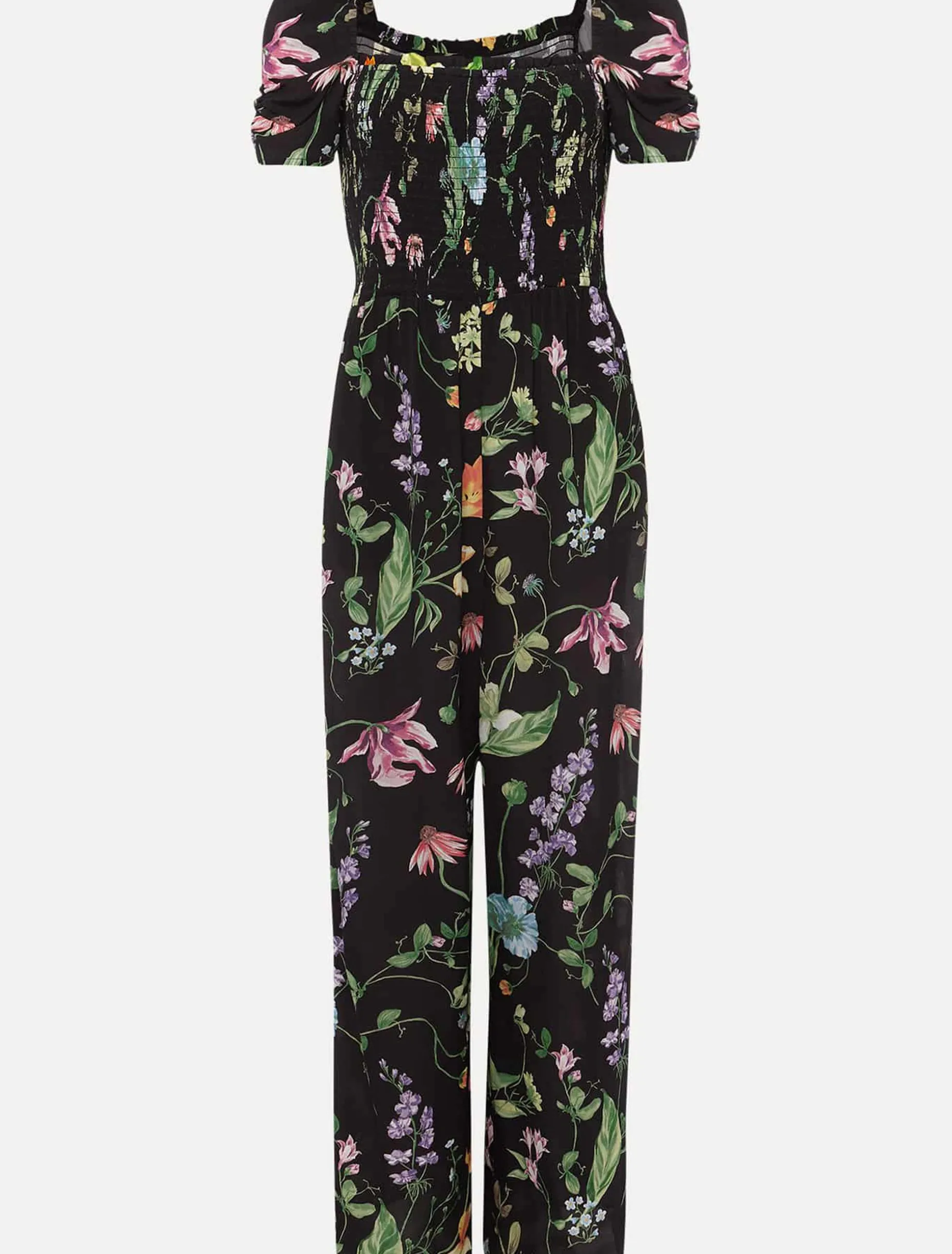 Zaylah Floral Shirred Waist Jumpsuit
