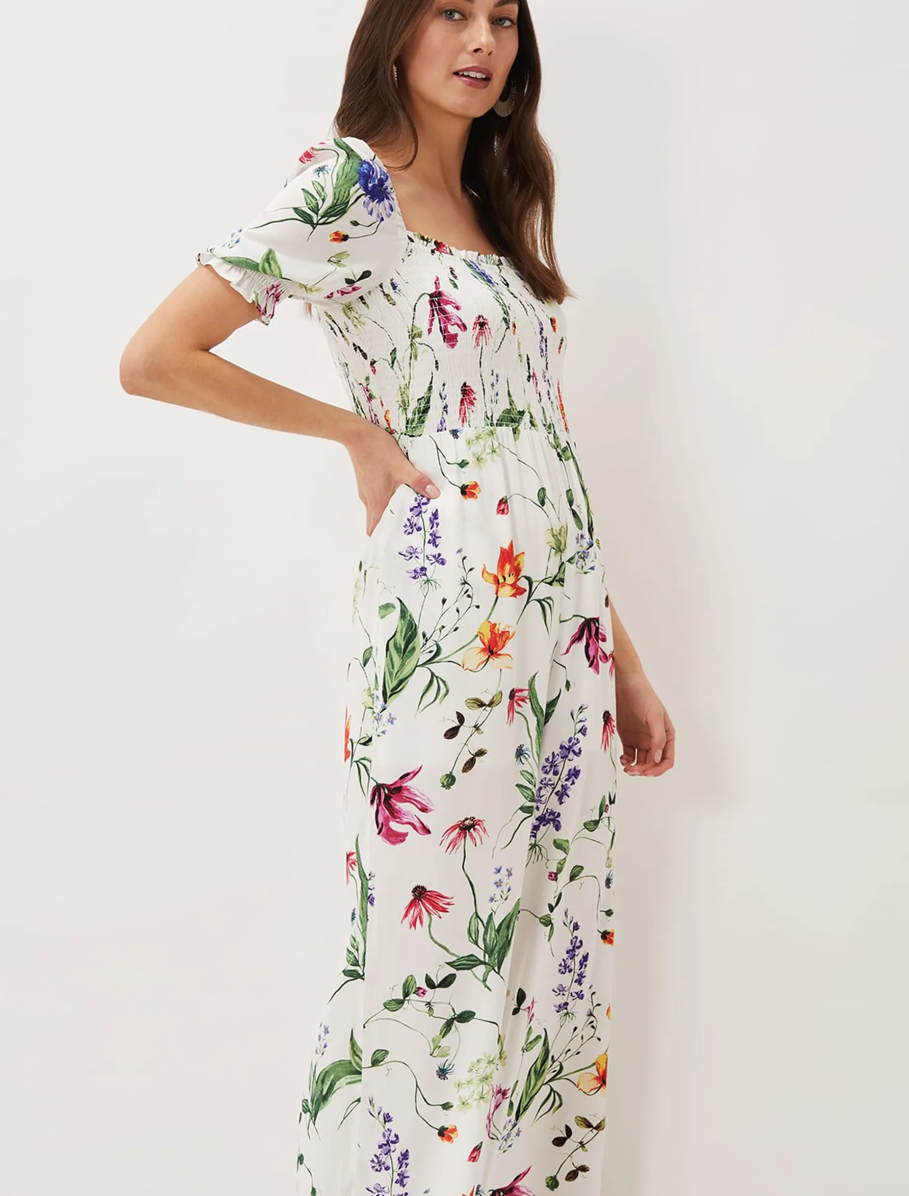 Zaylah Shirred Waist Jumpsuit