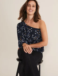 Zeba Star One Shoulder Blouse