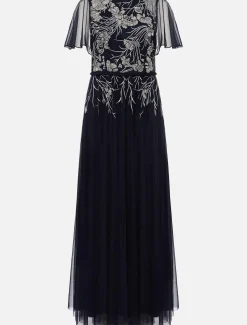 Zena Beaded Tulle Maxi Dress