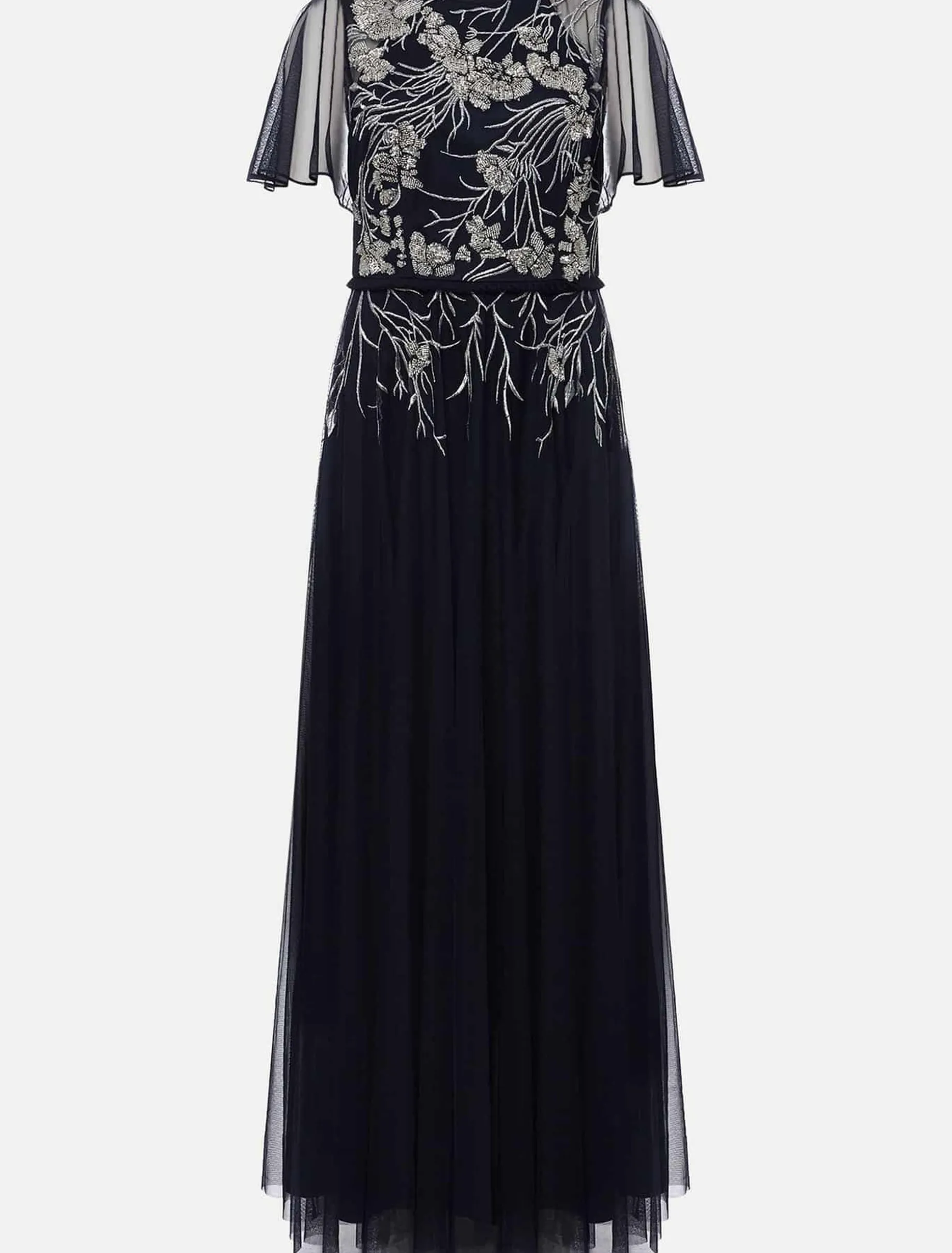 Zena Beaded Tulle Maxi Dress