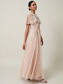Zena Beaded Tulle Maxi Dress