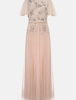 Zena Beaded Tulle Maxi Dress