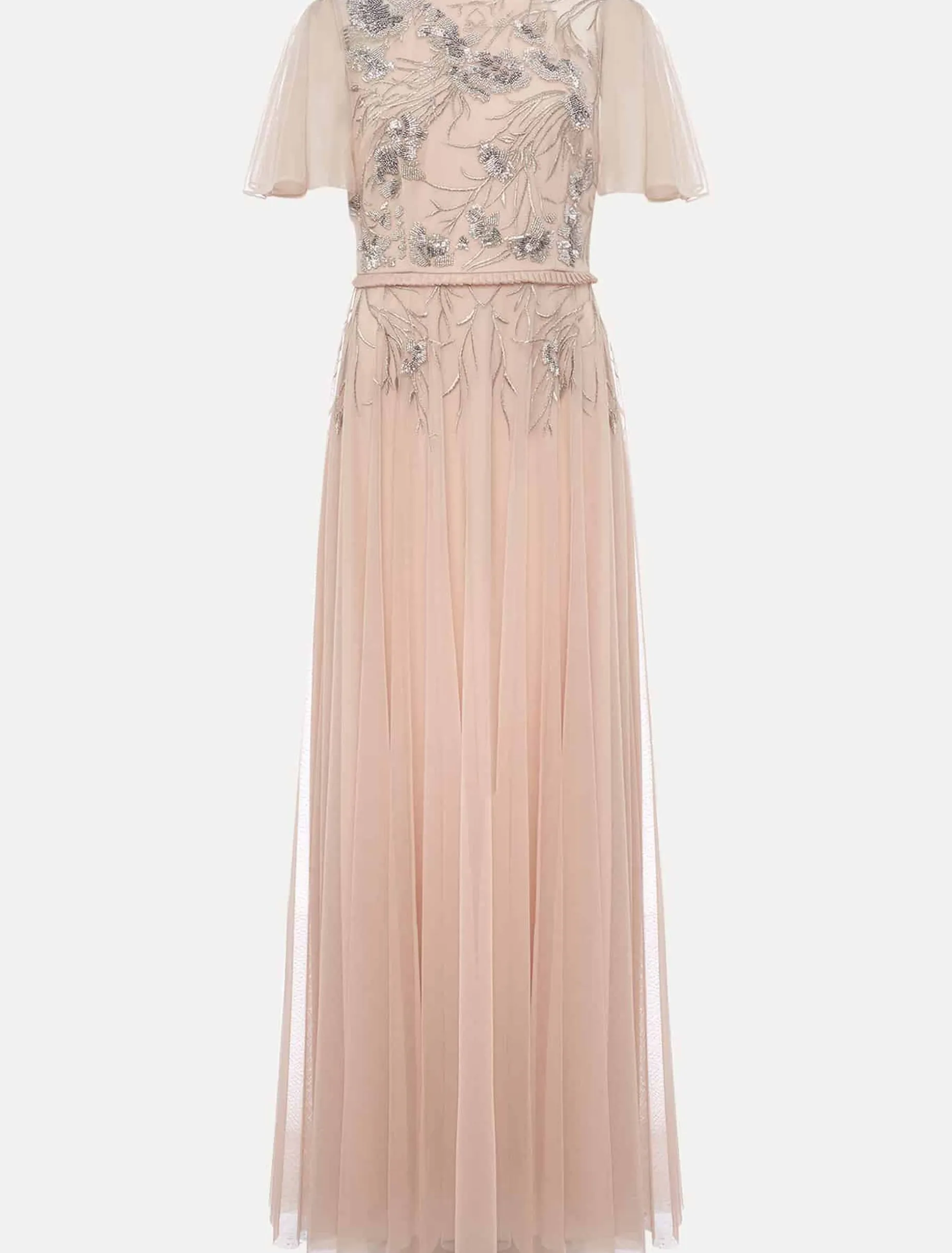 Zena Beaded Tulle Maxi Dress